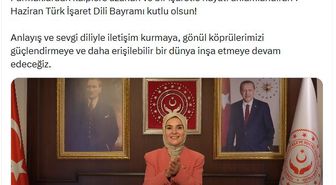 Bakan Göktaş'tan 'Türk İşaret Dili Bayramı' mesajı