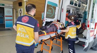 Bursa'da traktörün devrildiği kazada 1 kişi yaralandı