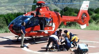 Malatya'da yaralanan vatandaş hava ambulansıyla hastaneye sevk edildi
