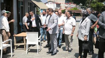 MHP İl Başkanı Tekin ve beraberindeki heyet Gemlik'te incelemelerde bulundu