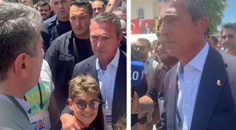 Oy vermeye gelen Ali Koç'a ''Büyük başkan'' tezahüratı