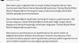 CHP'li Nalbantoğlu'ndan 'TBMM Başkanlığı'na başvuru' açıklaması