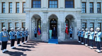Cumhurbaşkanı Erdoğan, Venezuela Geçici Devlet Başkanı Rodriguez'i resmi törenle karşıladı