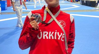 Denizlili sporcu Almanya'dan gümüş madalya ile döndü
