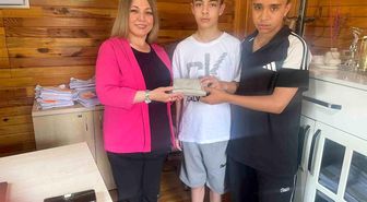 Eskişehir'de çocuklardan örnek davranış