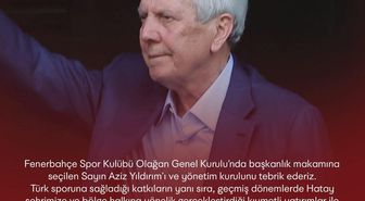 Hatayspor yönetimi Fenerbahçe Spor Kulübü Başkanı Aziz Yıldırım'ı tebrik etti