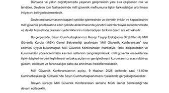 Cumhurbaşkanı Erdoğan'dan Milli Güvenlik Konferansı açılışı