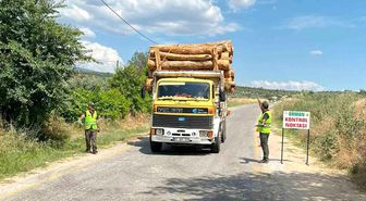 Muğla'da orman emvali taşıyan araçlara mobil kontrol denetimi