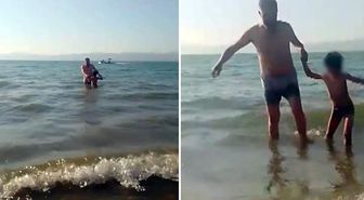 Polis babanın acı sonu! Bu görüntü ölmeden 5 dakika önce çekildi