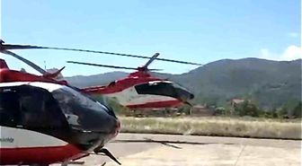 Samsun'un ambulans helikopterinden sınırları aşan nakil