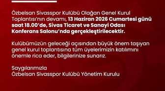 Sivasspor'da gözler yeniden genel kurula çevrildi