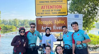 Trakya Üniversitesi Bisiklet Topluluğu Yunanistan'a pedal çevirdi