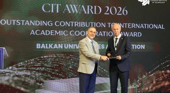Trakya Üniversitesi ile Balkan Üniversiteler Birliğine uluslararası iş birliği ödülü