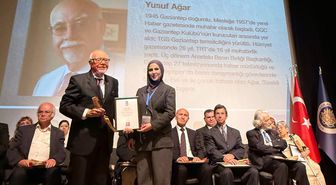 Yusuf Ağar'a meslekte yarım asrı aşan emeği için onur ödülü