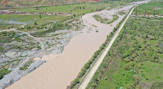 Aras Nehri'nin debisi karların erimesiyle yükseldi