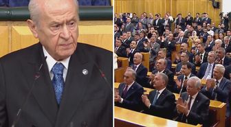 Bahçeli, parti grubunda A Milli Takım için hazırlattığı marşı dinletti
