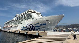 Bodrum'a 'Aroya' kruvaziyeriyle 2 bin 59 turist geldi