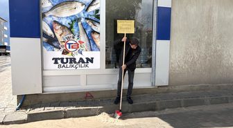 Diyadin'de sağanak yağış sonrası su birikintileri oluştu