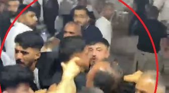 Düğünde silah sıkıldığı ihbarına giden polislerle davetliler arasında arbede