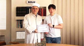 Güney Koreli genç Bolu'da Müslüman oldu