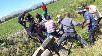 Kahramanmaraş’ta otomobil sulama kanalına uçtu: 4 yaralı