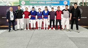 Kütahyalı sporculardan Türkiye Kuraş Şampiyonası'nda başarı