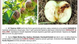 Üreticilere karaleke ve iç kurdu uyarısı