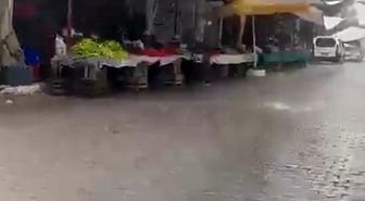 Yatağan'da sağanak yağış etkili oldu