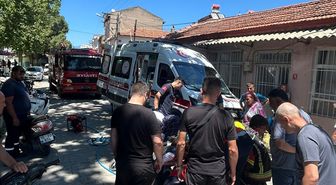 Balıkesir'de bacağına elektrikli bisikletin pedalı saplanan çocuk yaralandı