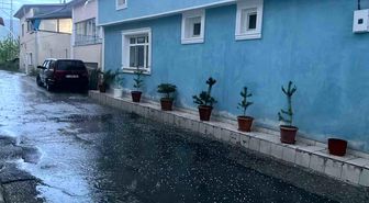 Bayburt'ta kısa süreli dolu etkili oldu