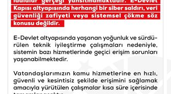 DMM: e-Devlet altyapısında herhangi bir siber saldırı söz konusu değildir