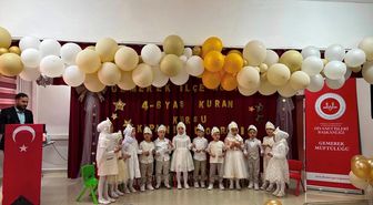 Gemerek'te 4-6 yaş Kur'an kursunun kapanış programı düzenlendi