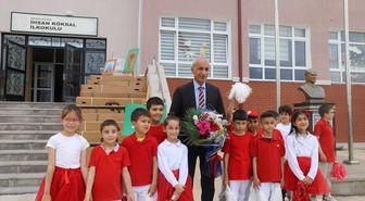 Gölbaşı'nda başarılı öğrencilere bisiklet hediye edildi