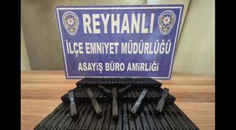 Hatay'da 80 adet tabanca namlusu ve sürgüsü ele geçirildi