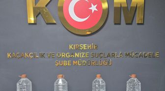 Kırşehir'de 20 litre etil alkol ele geçirildi