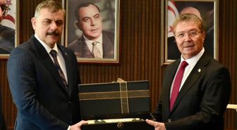 KKTC Başbakanı Üstel, Bakan Çiftçi'yi kabul etti