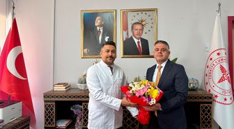 Mardin Sağlık Müdürü Yavuz'dan Eğitim ve Araştırma Hastanesi Başhekimliğine atanan Orhan'a ziyaret