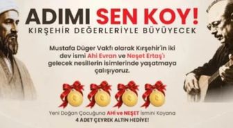 Mustafa Düger Vakfı Adımı Sen Koy Projesi nedir? Mustafa Düger Vakfı yeni doğan bebeklere Ahi veya Neşet koyanlara 4 çeyrek altın mı veriyor?