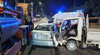 Ordu'da kamyonet ile otomobil çarpıştı: 1 ölü, 1 yaralı