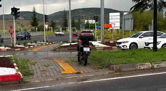 Tavşanlı'da otomobille çarpışan motosikletli yaralandı