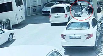 Tekirdağ'da yürekleri ağza getiren kaza kamerada: Motosikletin üzerinden böyle fırladı
