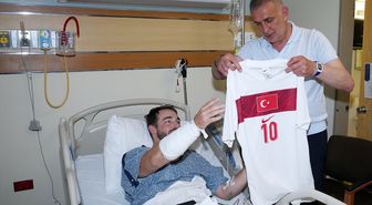 TFF Başkanı Hacıosmanoğlu'ndan kaza geçiren polis memuruna ziyaret
