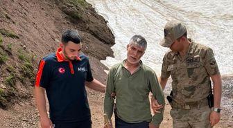 Tunceli'de dağlık alanda yolunu kaybeden kişi ekiplerce bulundu