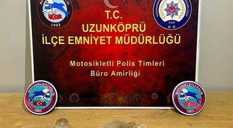 Uzunköprü'de şüpheli araçtan uyuşturucu çıktı