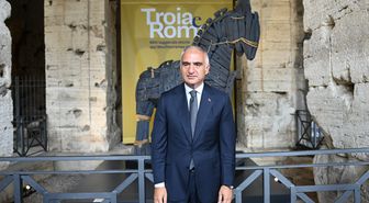 Bakan Ersoy, Roma'da gerçekleştirilen 'Troya Sergisi'ne ilişkin değerlendirmelerde bulundu