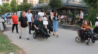 Cizre'de engelli bireylerden temizlik çalışması