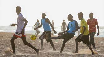 Dakar sahillerinde Dünya Kupası heyecanı