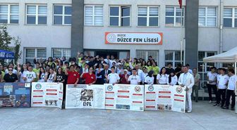 Düzce'de öğrencilerin bilim ve sanat projeleri görücüye çıktı