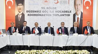 Düzensiz göçle mücadelede 13. Bölge Koordinasyon Toplantısı yapıldı