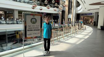 Kastamonu'da köy okulu öğrencileri hayallerini tuvale yansıttı